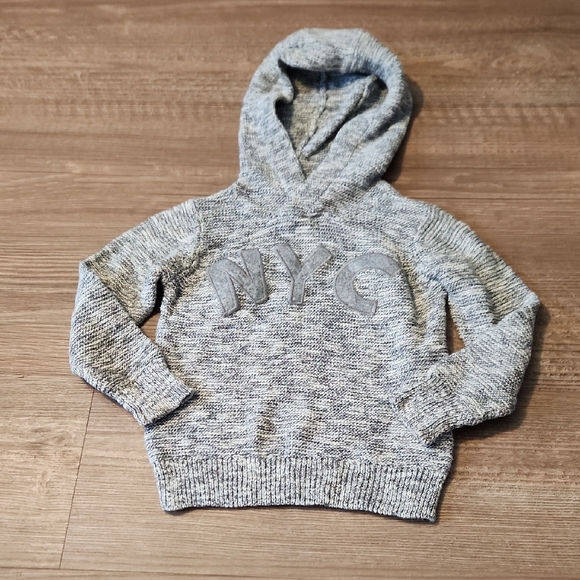Other - Gray NYC Knit Hoodie